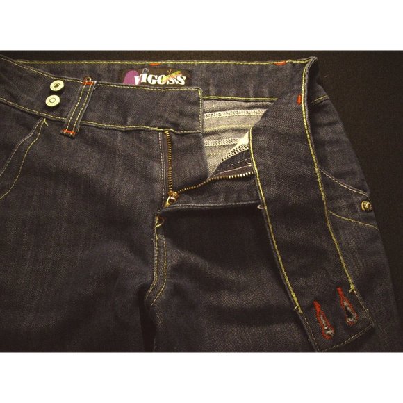 VIGOSS Womans Capris Jeans Size 14  26 w MEASURED Juniors Blue Denim - Picture 6 of 10